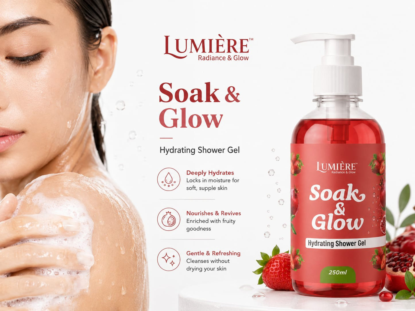 Soak & Glow Hydrating Shower Gel